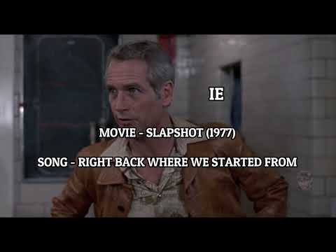 Song & Movie Mix - Slapshot (1977) -  Right Back Where We Started From w/Lyrics