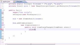 Java Programming Tutorial - 69 - Drop Down List Program