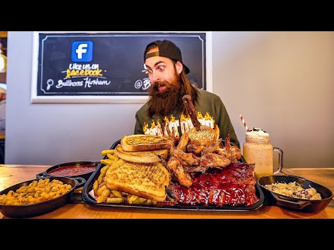 BULLHORN'S UNDEFEATED BBQ PLATTER CHALLENGE | BeardMeatsFood