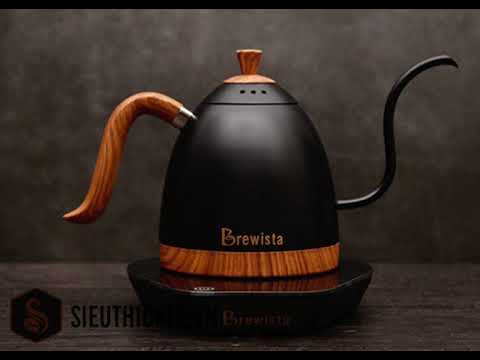 Ấm Rót Brewista Artisan Gooseneck Kiểm Soát Nhiệt Đen Mờ 600ml