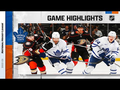 Maple Leafs @ Ducks 10/30 | NHL Highlights 2022