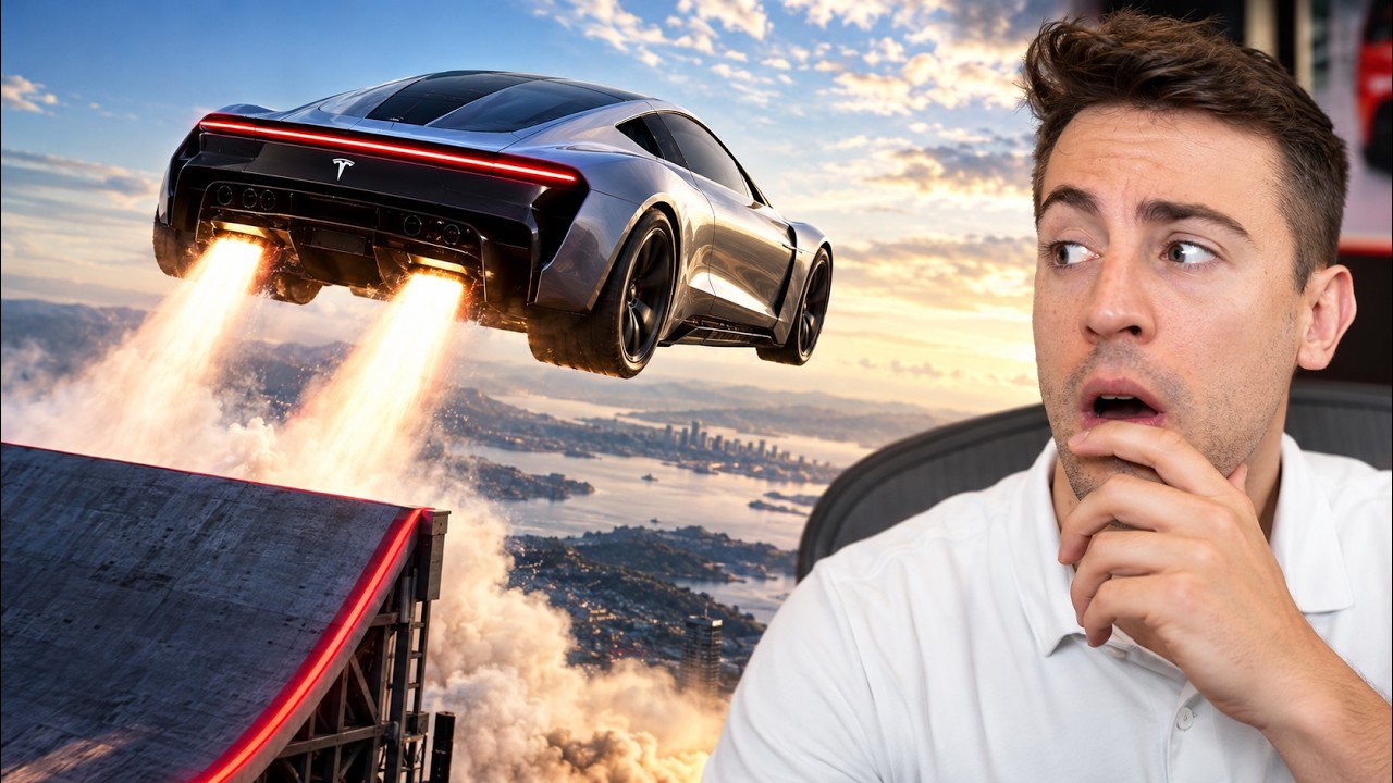Svelata la TESLA ROADSTER l'auto che può volare