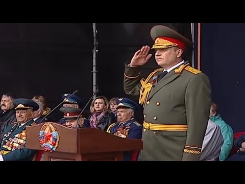 Victory Parade in Luhansk 9 May 2021 Lugansk Anthem