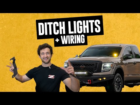 Nissan Titan Ditch Light Install + Wiring