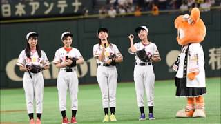 ももクロが東京ドームでスピードガン対決！