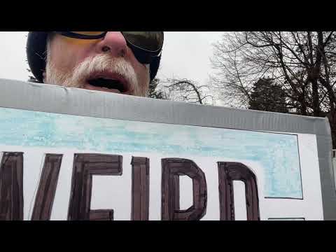 Man With Sign, April 3, 02026