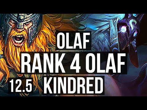 OLAF vs KINDRED (JNG) (DEFEAT) | Rank 4 Olaf | NA Grandmaster | 12.5