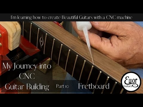Fretboard Radius, fret install and epoxy inlays