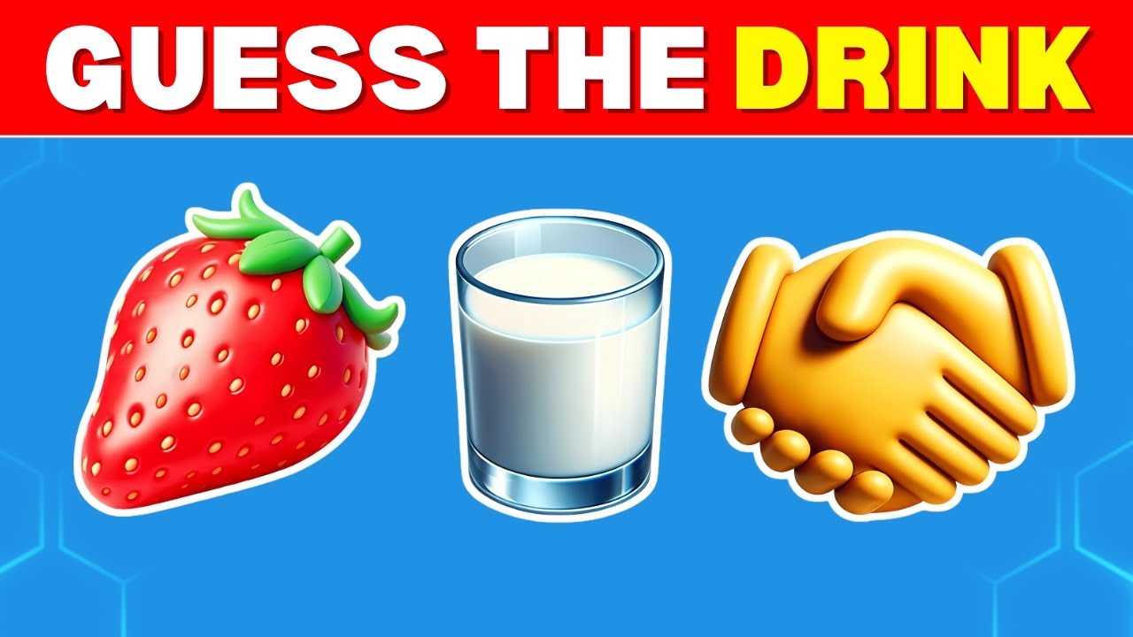 Guess the DRINK by Emoji! 🍹🥤 | Fun Emoji Quiz Challenge