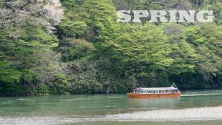 最上川舟下り　戸沢藩船番所　（Boat　Trips　Down　the　Mogami　River）