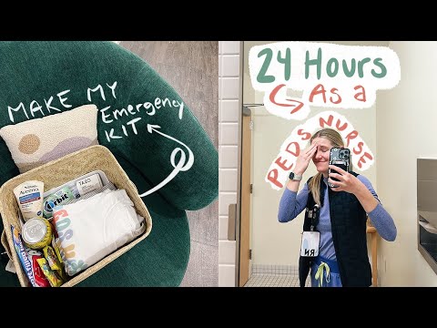 24 hrs in the life of a Peds Nurse + prep my emergency locker kit!
