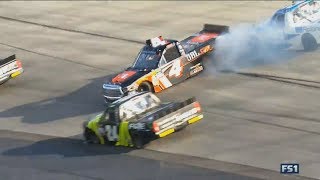 NASCAR Camping World Truck Series 2017. Dover International Speedway. Christopher Bell Crash