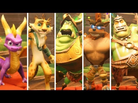 Crash Team Racing Nitro-Fueled - All New Characters & Skins + Victory Animations & Gameplay