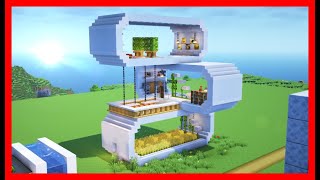 巨大建築！３階建てのコンテナハウスを建築！内装もオシャレに！作り方は簡単！【建築紹介・チュートリアル】サバイバルマイクラバニラゆっくり実況 1.19　Minecraft​　ソラクラ