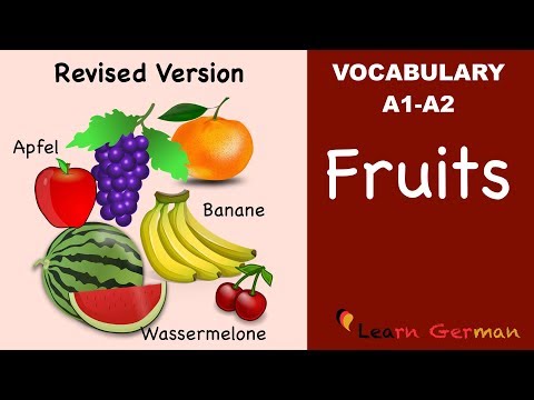 Learn German | German Vocabulary | Obst | Fruits in German | A1 | A2