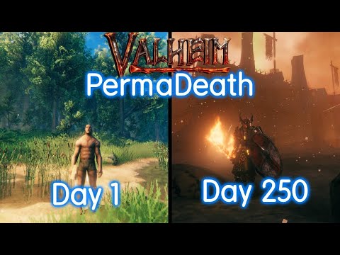 I Spent 250 Days in Valheim Permadeath, This Is What Happened - (Full Movie)