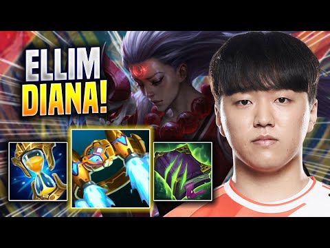 ELLIM IS A BEAST WITH DIANA! - KDF Ellim Plays Diana JUNGLE vs Hecarim!