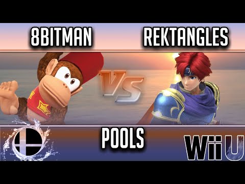Smash'N'Splash 4  Pools - AMG | 8BitMAn (diddy kong) vs  Rektangles (Roy)