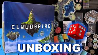 Cloudspire UNBOXING PREVIEW | Strategy Board Game | Chip Theory Games