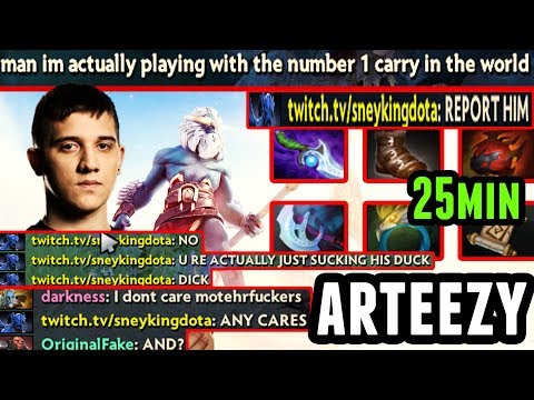 Dota 2 Phantom Lancer Farming - Arteezy trash talk - 7.07 Full Game Play