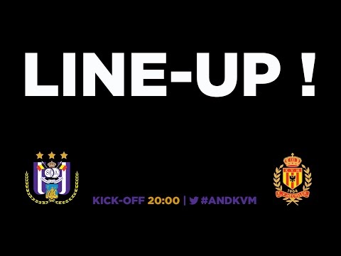 RSCA - KV Mechelen : the starting line-up ! (04/10/2015)