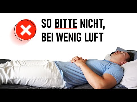 Die beste Schlafposition, wenn du nachts nur schwer Luft bekommst