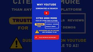 Why YouTube Dominates AI Search | Cited 200x More Than Other Platforms #shorts #youtubeshorts