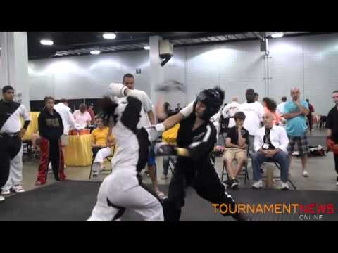 Nicole Pelland vs Cindy Cote WAKO Style Fighting at New England Open 2011