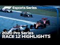 2020 F1 Esports Pro Series presented by Aramco: Race 12 Highlights