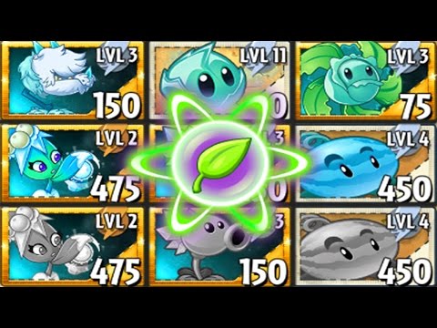 All Ice Plants Power-Up! vs Gargantuar in Plants vs Zombies 2