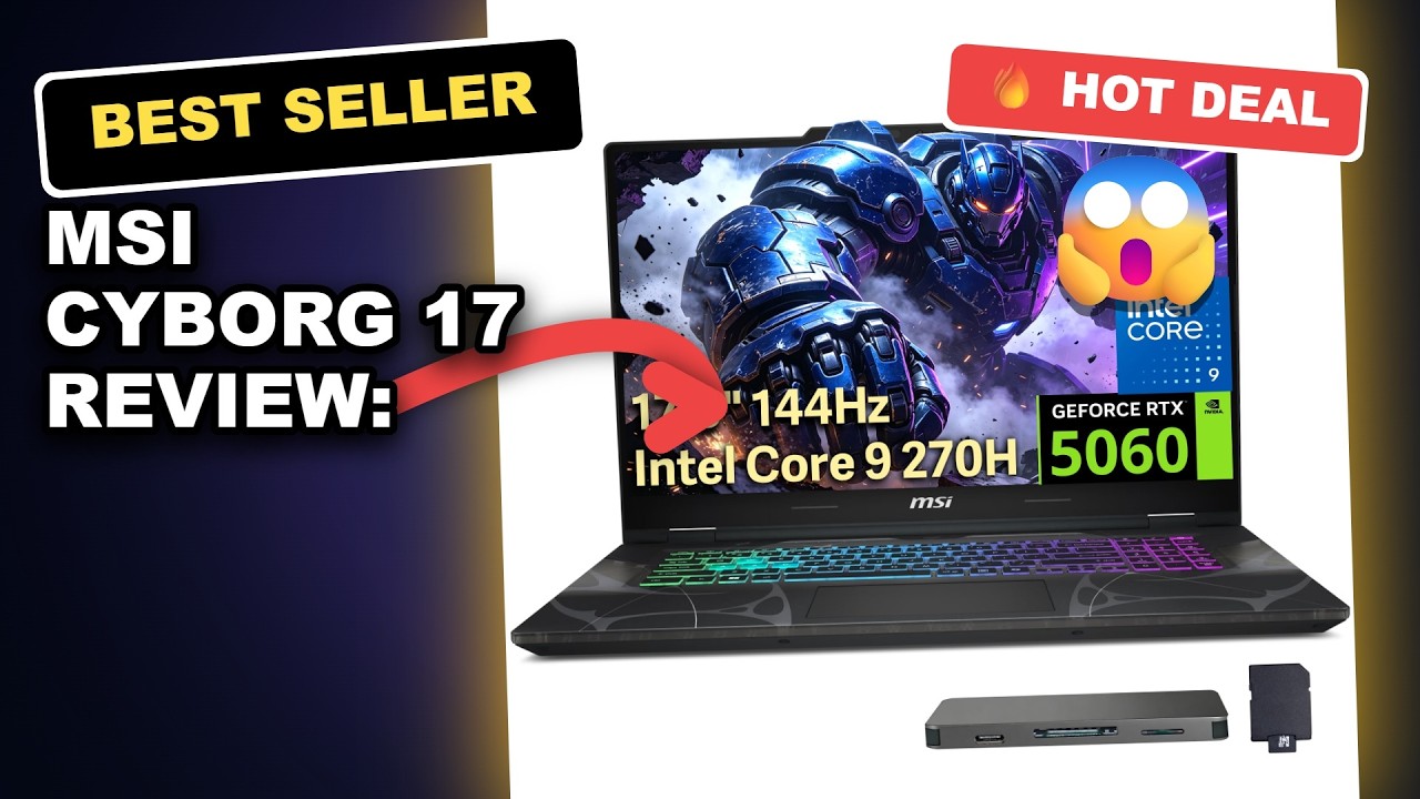MSI Cyborg 17 Review: Is This 64GB RTX 5060 Gaming Laptop Worth It? review video