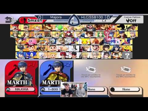 Sm4sh@Mines 41 - Majora (Marth [Red]) Vs. HLG|SSB100 (Marth [Gold]) - Winners Round 2