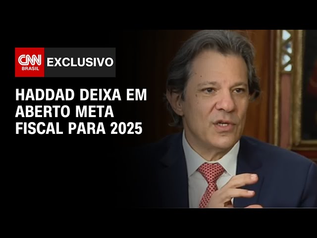 Haddad deixa em aberto meta fiscal para 2025 | CNN PRIME TIME