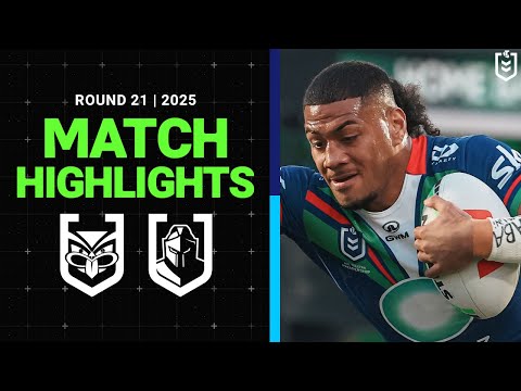 NRL Highlights | 2025 NRL Match Highlights | Warriors v Titans | Round 21
