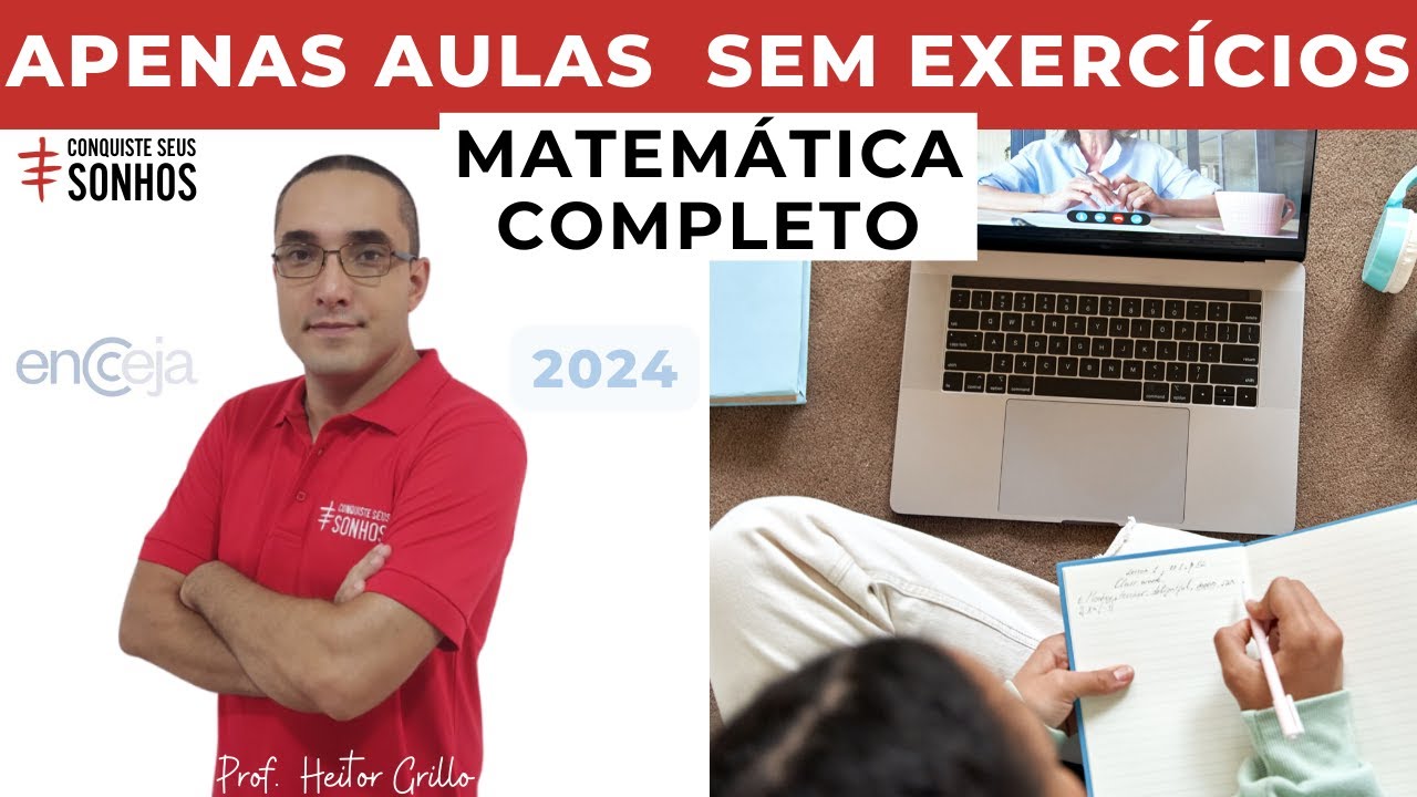 APENAS AULAS - MATEMÁTICA - ENCCEJA 2024 - ENSINO MÉDIO E FUNDAMENTAL