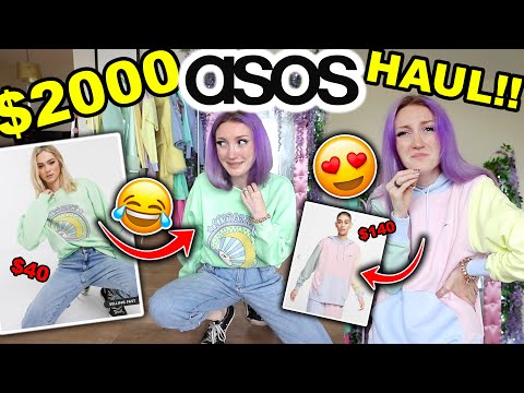 I SPENT $2000 AT ASOS!!! HUGE PASTEL CLOTHING TRY ON HAUL 2020