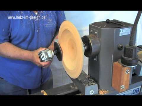 Winkelschleifer beim drechseln einsetzen von Drechsler Wiedemann