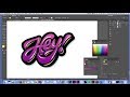 Graffiti Style Illustration Logo Fast Motion