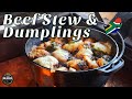 Beef Potjie & South African-style Dumplings | Beesvleis potjie met Kluitjies | Boerekos resepte