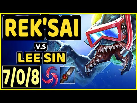 YONDU (REK'SAI) vs LEE SIN - 7/0/8 KDA JUNGLE GAMEPLAY - KR Ranked GRANDMASTER
