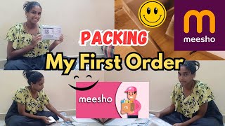 Meesho - My First ORDER !!!  Packing & Shipping | Small Business in Tamil