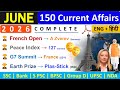JUNE CURRENT AFFAIRS 2026 TOP 150 CURRENT AFFAIRS JUNE MONTHLY CURRENT AFFAIRS 2026 NTPC CBT 2