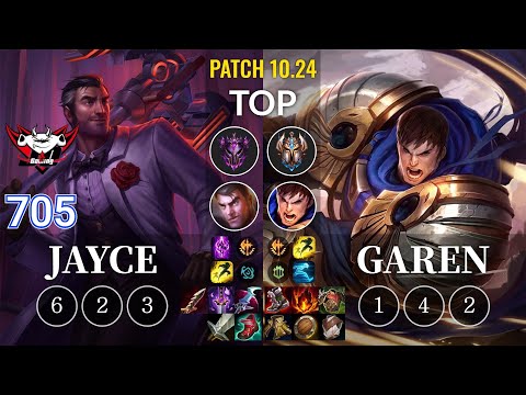 JDG 705 Jayce vs Garen Top - KR Patch 10.24