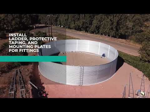 Corrugated Steel Water Tank Installation Overview Video