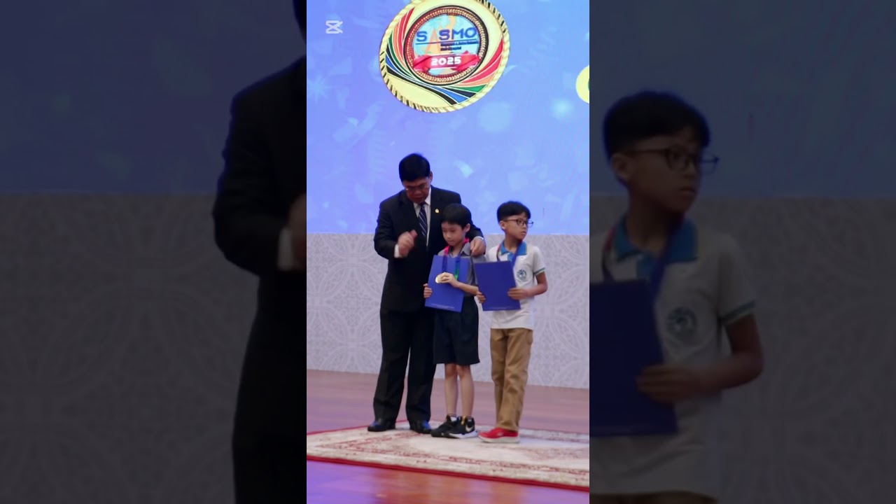 Gold Medal Awarding Ceremony for the Winners of Singapore & Asian Schools Math Olympiad (SASMO🇸🇬)