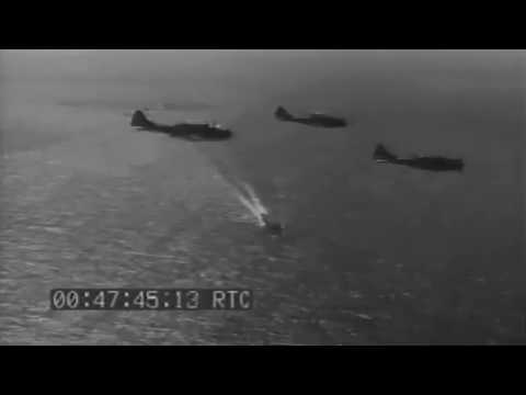 WW2 Newsreel: U.S. Navy Attack On Wake Island