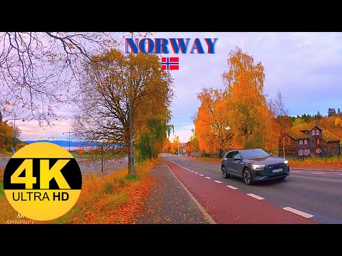 【4K】Autumn Walking Tour / Taking A Walk In NORWAY - Trondheim (Sverresborg / Folkemuseum)  I Norge