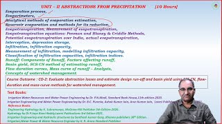 Analytical methods of evaporation estimation and Reservoir evaporation by Dr. K Lakshmi Prasad