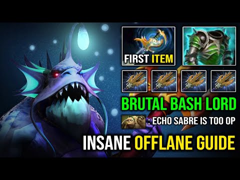 REASON Why Echo Sabre is the Scariest ITEM For Offlane Slardar 100% Bash Every 3 Hit EZ GG DotA 2