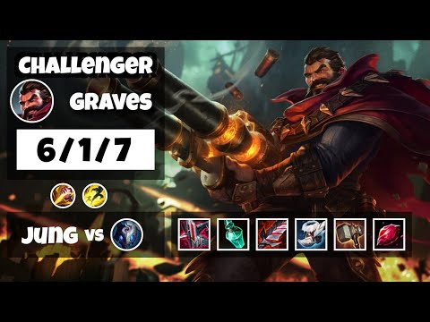 Graves vs Kindred NA Challenger JUNGLE (6/1/7) - v11.11